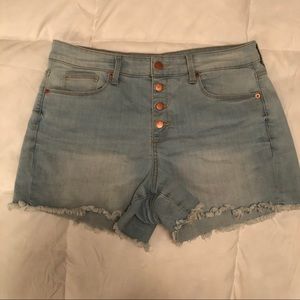 Universal Thread Button-Fly Denim Shorts